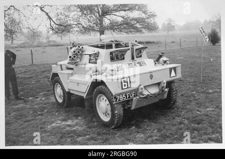 Ein ehemaliger britischer Army Daimler Dingo Scout Car, im Besitz eines Enthusiasten. Stockfoto