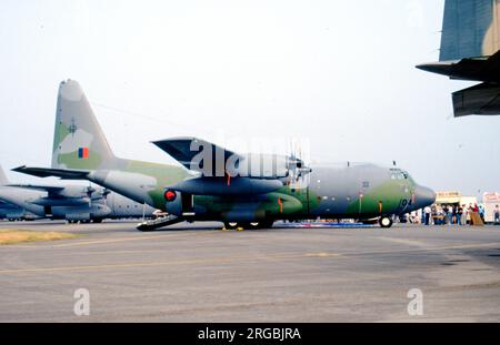 Royal New Zealand Air Force - Lockheed C-130H Hercules NZ7004 (msn 382-4312, ex 68-8218), auf der RAF Fairford im Juli 1994 für das Royal International Air Tattoo. Stockfoto