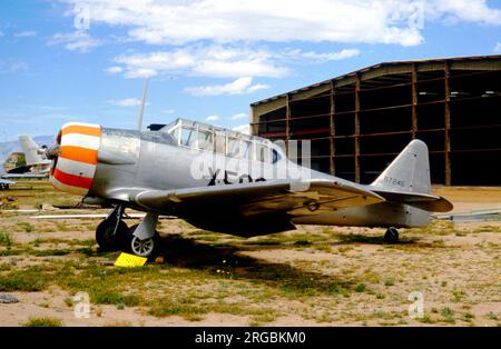 North American T-6G Texan 41-17246 (msn 168-12), im Pima Air and Space Museum, Tucson, AZ. Stockfoto