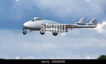 Geschwader der norwegischen Luftwaffe - de Havilland Vampire FB.52, Stockfoto