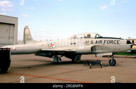 United States Air Force (USAF) - Lockheed T-33A-5-LO 58-0615 (msn) der New York Air National Guard. Stockfoto