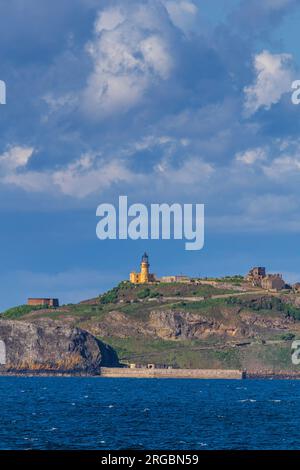 Inchkeith Lighthouse, Leith, Edinburgh, Schottland, Großbritannien Stockfoto