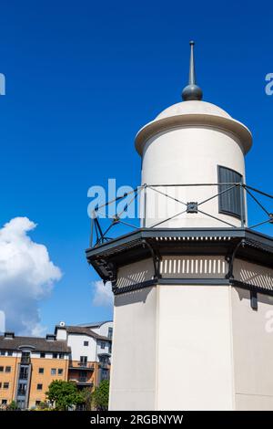 Burntisland Old East Breakwater Lighthouse, Leith, Edinburgh, Schottland, Großbritannien Stockfoto