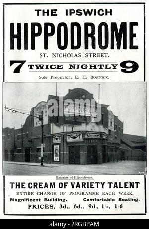 Werbespot, Ipswich Hippodrome, St. Nicholas Street, bietet die Creme der vielseitigen Talente Stockfoto