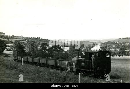 Dampfeisenbahn Kleinspurzug Nr. 823 Stockfoto