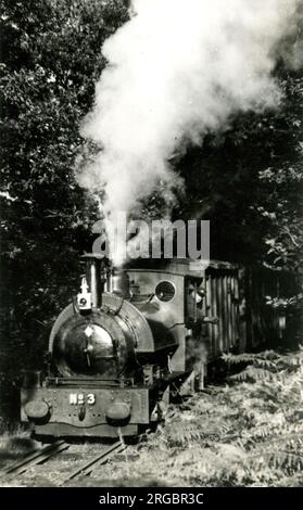 Talyllyn Railway Dampflokomotive Nr. 3 Sir Haydn, 9000 Klasse 4-4-0 No. 9021 , nahe Dolgoch Stockfoto