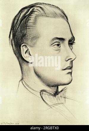 Edward, Prinz von Wales, später König Edward VIII, gezeichnet von William Rothenstein Stockfoto