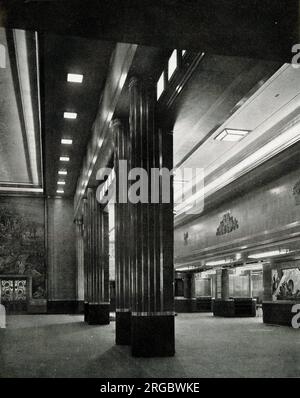 RMS Queen Mary, Restaurant auf 'C' Deck, größter Raum des Schiffs Stockfoto