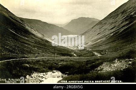 Kirkstone Pass und Brothers' Water, Cumbria Stockfoto