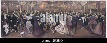 Le Moulin de la Galette Ball, Paris, Frankreich Stockfoto