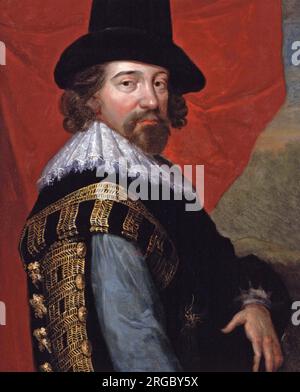 FRANCIS BACON (1561-1626) Englischer Staatsmann und Philosoph um 1618 Stockfoto