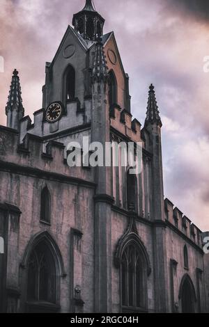 Fassade der St. Maria Magdalena Kirche in Bermondsey, London, England, Großbritannien Stockfoto