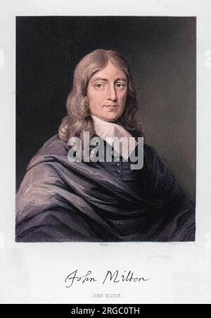 JOHN MILTON (1608 - 1674), englischer Dichter Stockfoto