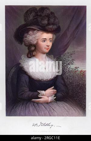 FANNY (FRANCES) BURNEY (1752 - 1840), auch bekannt als englische Romanautorin Mme d'Arblay. Stockfoto