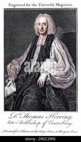 THOMAS HERING (1693-1757), Erzbischof von Canterbury. Stockfoto