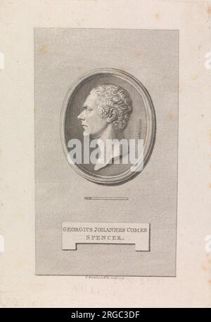 Georgius Johannes Commes, Spencer 1792 von Francesco Bartolozzi Stockfoto