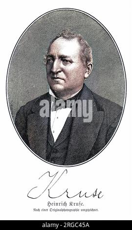 HEINRICH KRUSE, deutscher Schriftsteller Stockfoto