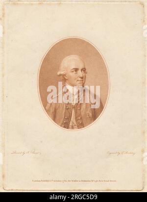 Sir Henry Clinton 1780 von Francesco Bartolozzi Stockfoto