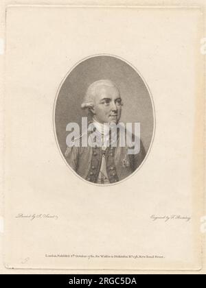 Sir Henry Clinton 1780 von Francesco Bartolozzi Stockfoto