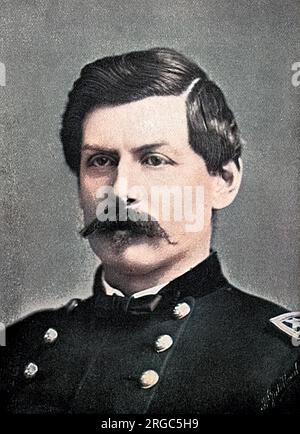 GEORGE BRINTON MCCLELLAN, amerikanisches Militär, General-in-Chief-Union-Armee, aber entfernt, weil er nicht dringend angegriffen wurde : Lincoln für die Präsidentschaft herausgefordert ; Gouverneur N.J. Stockfoto