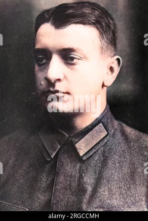 Michail Nikolajewitsch Tuchatschewski, sowjetischer Militärbefehlshaber, Chef der Roten Armee (1925-28). Er war eines der prominentesten Opfer von Stalins großer Säuberung Ende der 1930er Jahre. Stockfoto