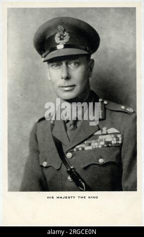 König George VI. (1895-1952) in Uniform - Porträtfoto von Hugh Cecil (1892-1939). Stockfoto