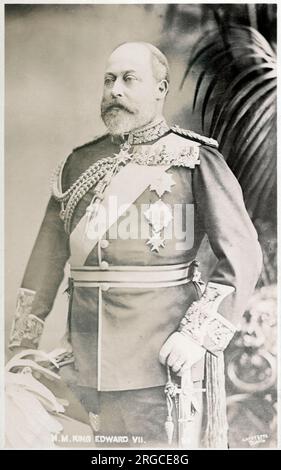 König Edward VII (1841-1910) - Krönungsporträt von Lafayette. Stockfoto