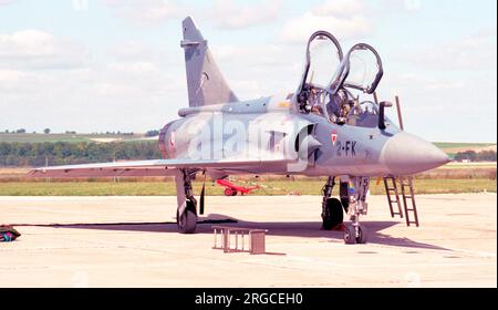 Armee de l'Air - Dassault Mirage 2000B 514 - 2-FK (msn 514), von ECT 2-2, auf der Base aerienne 112 Reims-Champagne am 14. September 1997. (Armee de l'Air - Französische Luftwaffe). Stockfoto