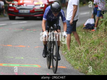 CANT Sanne von Fenix-Deceuninck während der Tour de France Femmes avec Zwift, Stage 8, Time Trial, Pau - Pau (22,6 km) am 30. Juli 2023 in Frankreich - Photo Laurent Lairys / DPPI Stockfoto