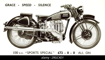 Werbung, Rudge-Whitworth 500 cm3 Sports Special Motorcycle Stockfoto