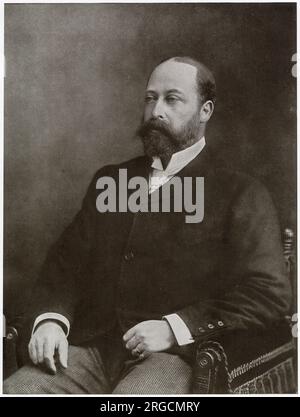 Ein privates Porträt von König Edward VII aus einem Foto von W. & D. Downey. Stockfoto