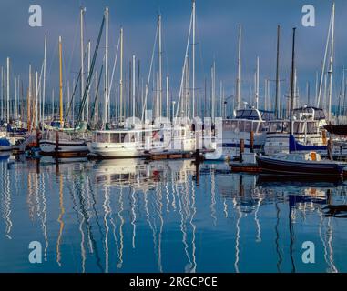 Sausalito Harbor, Marin County, Kalifornien Stockfoto