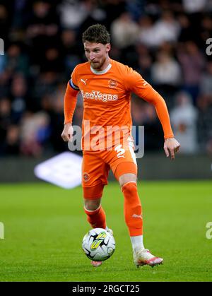 Blackpools James Ehemann beim Carabao-Cup-Spiel in der ersten Runde im Pride Park, Derby. Foto: Dienstag, 8. August 2023. Stockfoto