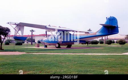 Canadian-Vickers PBV-1A Canso A N4934H (msn CV-272, ex RCAF 9838), ausgestellt im Historic Aviation Memorial Museum, Tyler, Texas, mit falschen Markierungen der US Navy. Stockfoto