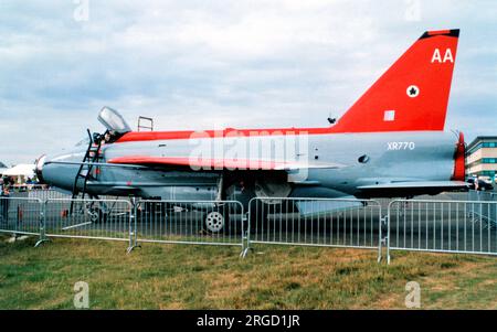 British Aircraft Corporation Lightning F.6 XR770 „AA“ (msn 95235). Stockfoto