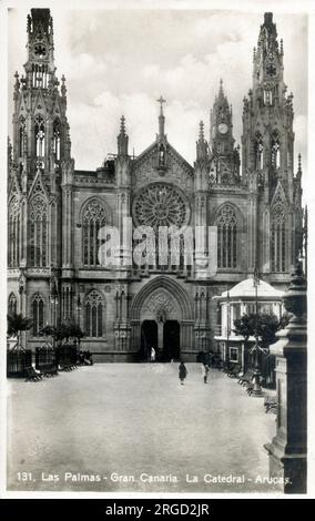 Kanarische Inseln - Parroquia de San Juan Bautista de Arucas, Gran Canaria Stockfoto