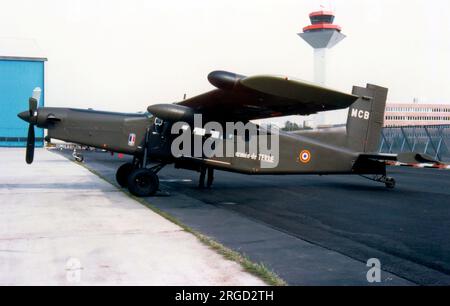 Aviation legere de l'armee de Terre - Pilatus PC-6/B2-H4 Turbo-Porter MCB / F-MMCB (msn 888). (Aviation legere de l'Armee de Terre - ALAT - Army Light Aviation). Stockfoto