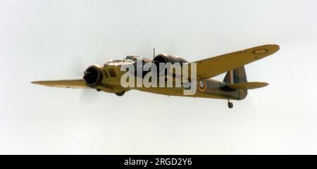 Bristol Bolingbroke IVT G-BPIV / L6739 / 'UX-N' in Duxford. Stockfoto