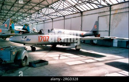 Polnische Luftwaffe - PZL-Mielec TS-11 Iskra 1707 (msn 3H1707). Stockfoto