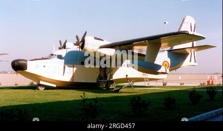 Grumman HU-16B Albatross AN.1B-13 / 221-13 (msn G-183), ausgestellt in Moron de la Frontera, Spanien Stockfoto