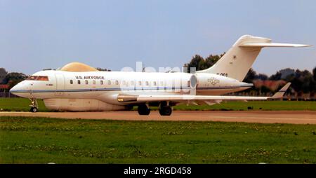 United States Air Force - Bombardier E-11A Global Express 11-9001 (MSN 9001) BD-700-1A10 Global Express wird als Plattform für den Battlefield Airborne Communications Node verwendet. Stockfoto