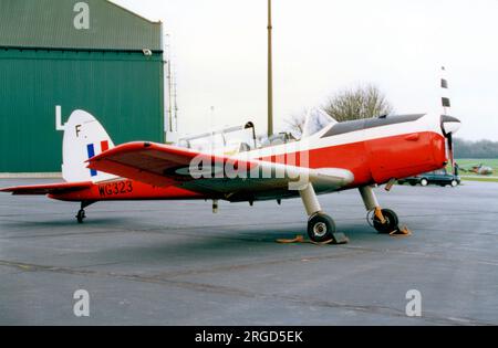 Army Air Corps - de Havilland Canada DHC.1 Chipmunk T.10 WG323 - F (msn C1/0395), AAC Middle Wallop Stockfoto