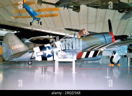 Republik P-47D Thunderbolt N47DD - 42-26413 (msn 399-55731), im American Air Museum in Duxford. Stockfoto