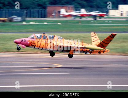 Armée de l'Air - Fouga CM.170 Magister 572 - 312-AD (msn 572), am 20. Juli 1991 auf der RAF Fairford. (Armee de l'Air - Französische Luftwaffe). Stockfoto