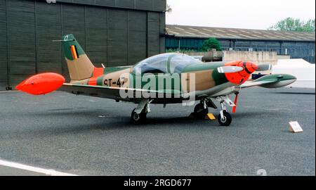 Force Aerienne Belge - SIAI-Marchetti SF.260MB ST-47 (msn 847). (Force Aerienne Belge - Belgische Luftwaffe). Stockfoto