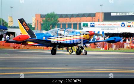 Force Aerienne belge - Dassault-Breguet - Dornier Alpha Jet 1B AT26 (msn B24-1100) (Force Aerienne Belge - Belgische Luchtmacht - Belgische Luftwaffe). Stockfoto