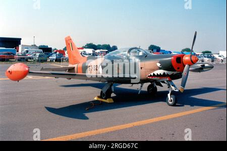 Force Aerienne Belge - SIAI-Marchetti SF.260MB ST-32 (msn 10-32). (Force Aerienne Belge - Belgische Luftwaffe). Stockfoto