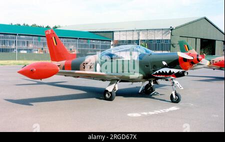 Force Aerienne Belge - SIAI-Marchetti SF.260MB ST-21 (msn 10-21). (Force Aerienne Belge - Belgische Luftwaffe). Stockfoto