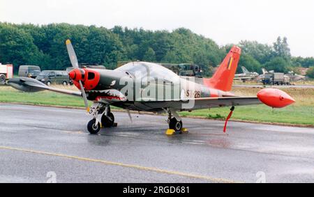 Force Aerienne Belge - SIAI-Marchetti SF.260MB ST-26 (msn 10-26). (Force Aerienne Belge - Belgische Luftwaffe). Stockfoto