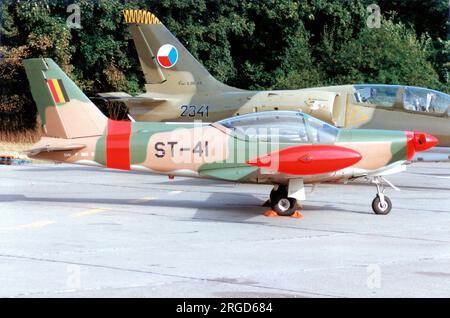 Force Aerienne Belge - SIAI-Marchetti SF.260MB ST-41 (msn 841). (Force Aerienne Belge - Belgische Luftwaffe). Stockfoto